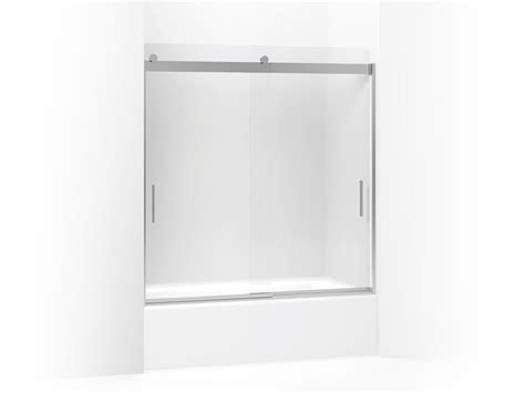 Levity Frameless Sliding Bath Door | K-706000-D3 | KOHLER