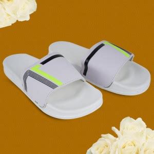 Monoction New look flexiable material soft good looking slides for men ...