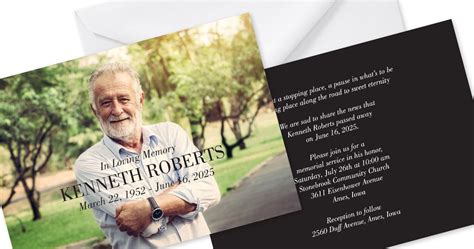 Memorial Service Wording Samples