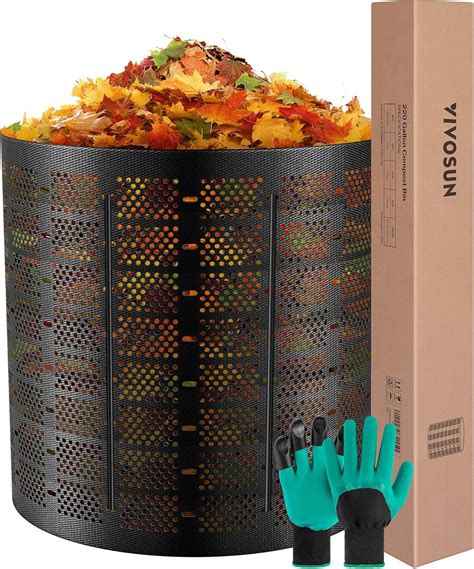 VIVOSUN 220 Gallon Outdoor Compost Bin - Easy Setup, India | Ubuy