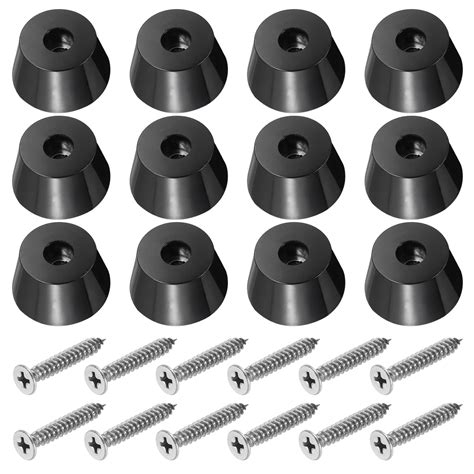 Uxcell Cutting Board Feet Non Slip Rubber Feet Bumpers with Screws 12 ...