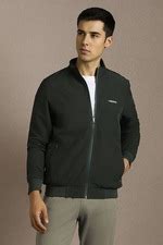 Louis Philippe Sport Jackets, Men Casual Green Solid Jacket for ...