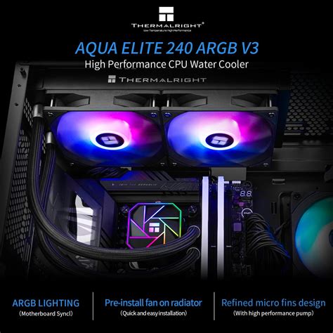 Thermalright Aqua Elite 240 V3 Aio CPU Cooler,240 India | Ubuy