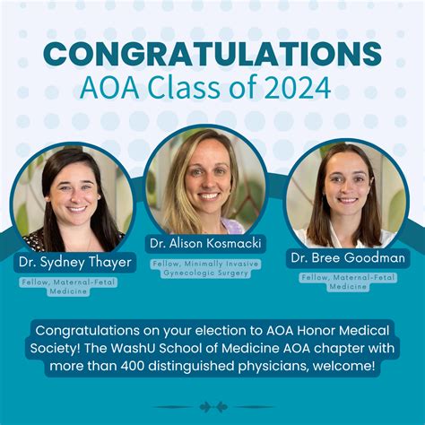 Dr. Thayer, Dr. Kosmacki, and Dr. Goodman were elected to the AOA Honor ...