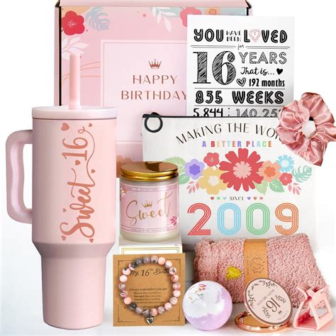 Amazon.com | Sweet 16 Gifts for Girls - 16 Year Old Girl Gifts - Happy ...