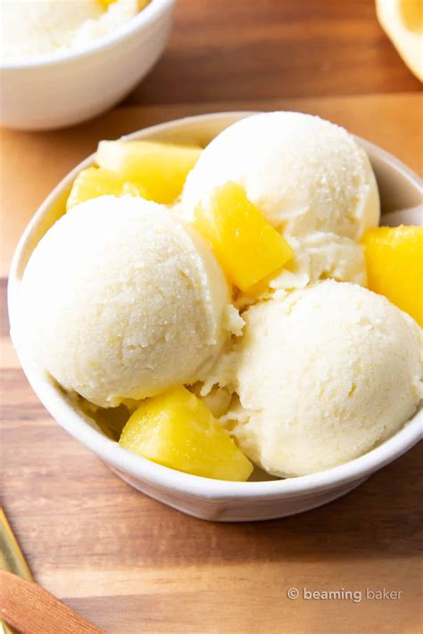 2 Ingredient Pineapple Coconut Sorbet (Paleo, Dairy-Free, Vegan ...