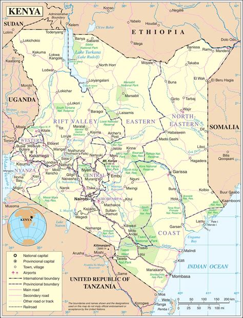 Kenya Maps | Printable Maps of Kenya for Download
