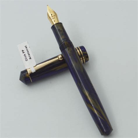 Click Aristocrat Blue Color Marble Body With Golden Color Clip No 35 GT ...