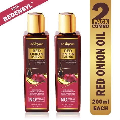Red Onion Oil for Hair Growth - LA Organo