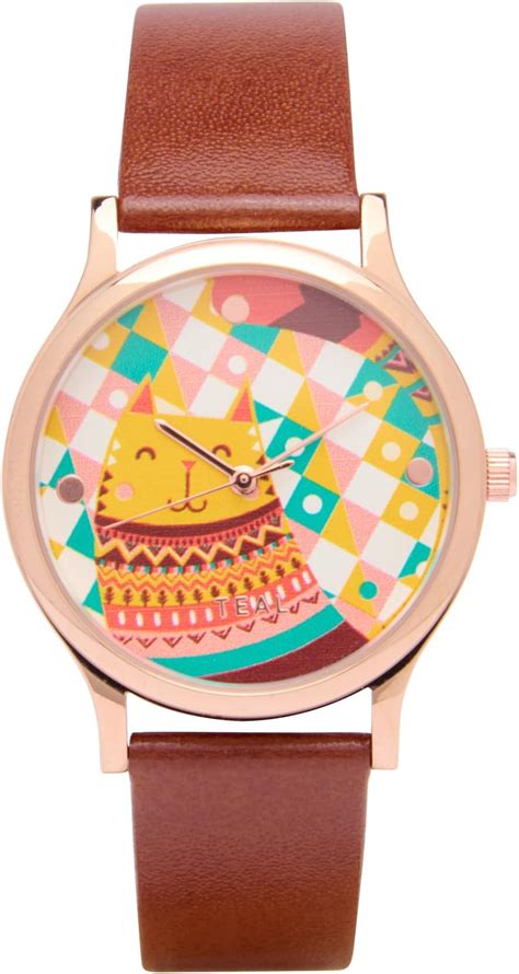 TEAL BY CHUMBAK Round Dial Analog Hand Watch for Women, Gifts for Women ...