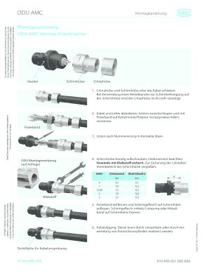 Fillable Online odu-rus BODUb AMC Montageanleitung - odu-rus Fax Email ...