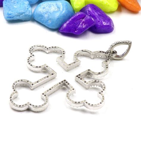 Buy White Zircon Pendant Made in 925 Sterling Silver/designer Jewelry ...