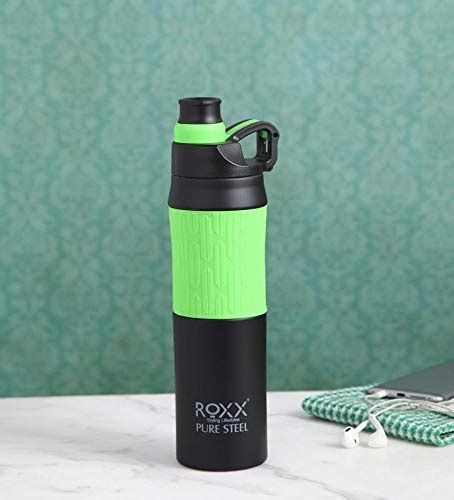 Buy Roxx Grip N Go Steel Flask Green 620Ml Online at Low Prices in ...