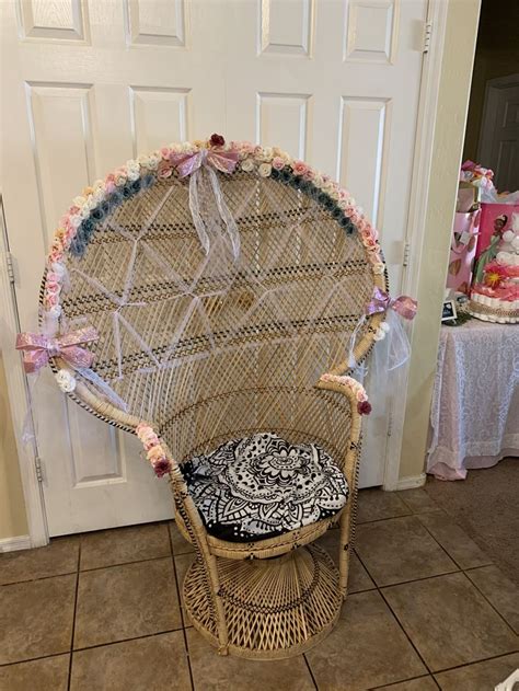 wicker baby shower chair for sale