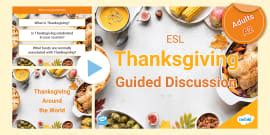 ESL Planning a Thanksgiving Dinner