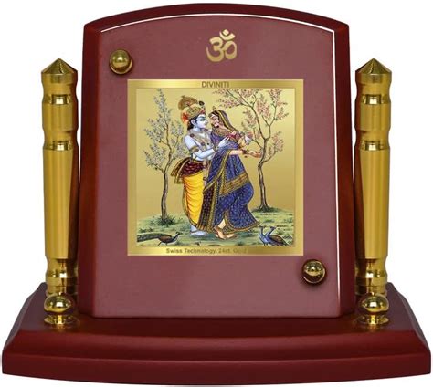 Buy DIVINITI Radhakrishna God Idol Photo Frame For Car Dashboard, Table ...