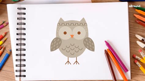 How to Draw an Owl? - Step by Step Drawing Guide for Kids