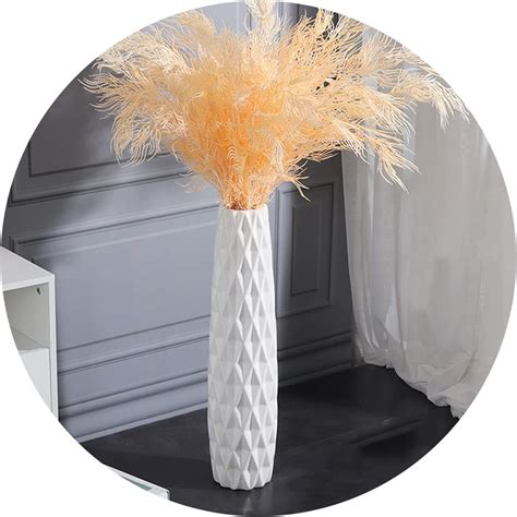 Amazon.com: White Ceramic Floor Vase, GDSZJLJ 24" Tall Decorative Large ...