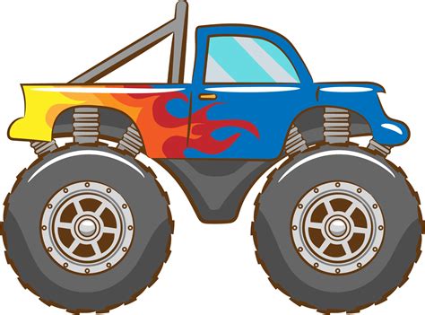 Monster truck png graphic clipart design 19907655 PNG