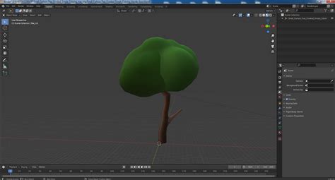 Small Cartoon Tree Crooked Simple Coloring 3D | 3D Molier International