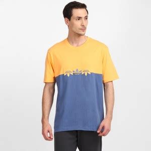 ADIDAS ORIGINALS Printed Men Round Neck Blue, Orange T-Shirt - Buy ...