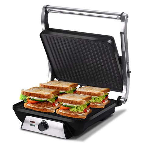 iBELL SM1201G Sandwich Maker Grill and Toast Electric, 2000W, Big Size ...