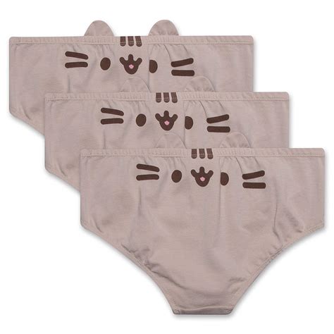 Buy Pusheen Face Hipster Panties with Cute 3D Cat Ears Briefs Underwear ...