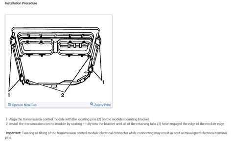 2006 Cadillac CTS Code Transmission Control Module Location 的图像结果
