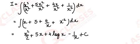 Class12 ISC Maths Chapter Integration Board Questions