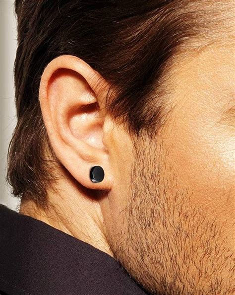 Mens Black Plug Earrings Online | bellvalefarms.com