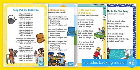 Full and Empty Concept Songs and Rhymes Resource Pack