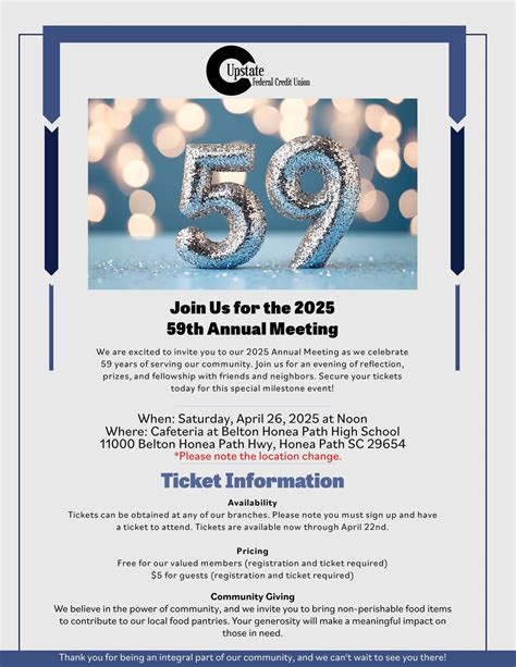 Join Us for the 2025 Annual Meeting, Belton-Honea Path High School, 26 ...