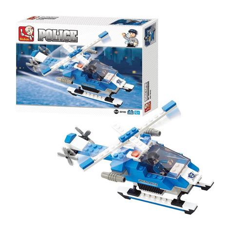 Buy Sluban Special Police Helicopter, Building Blocks For Ages 6 ...