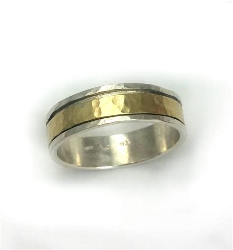Men Gold Spinner Ring