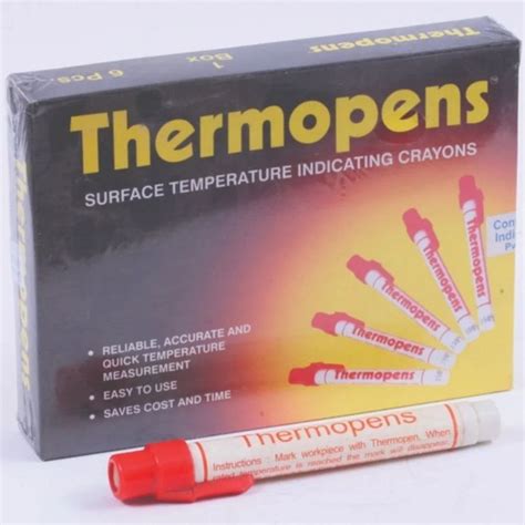 Temperature Indicator - Thermopens Temperature Indicating Crayons ...