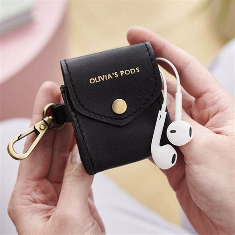 Personalised Leather Air Pod Case By Vida Vida