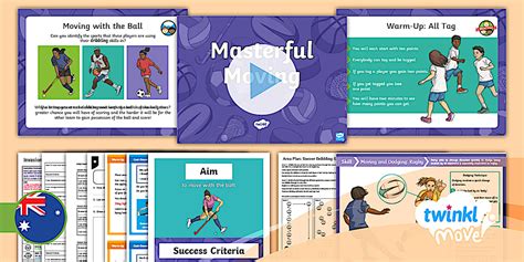 Move PE Year 3 Invasion Games Lesson 2: Masterful Moving