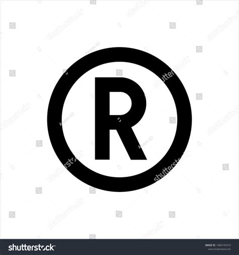 Registered Trademark Icon Letter R Symbol: เวกเตอร์สต็อก (ปลอดค่า ...