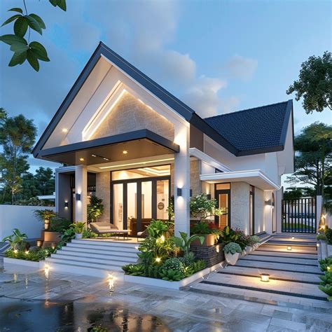 10+ Beautiful Single-Floor House Design Ideas And Front Elevation