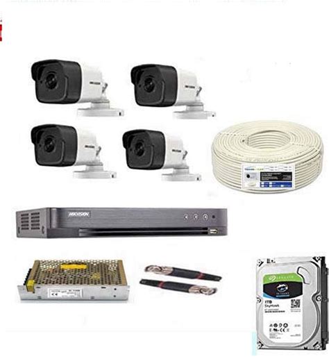 Buy HIKVISION Full HD 5MP Cameras Combo KIT 4CH HD DVR+ 4 Bullet ...