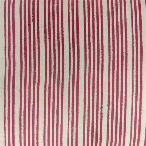 Pure Cotton Dabu Witth Plum Burgundy Uneven Lines Hand Block Print Fab ...