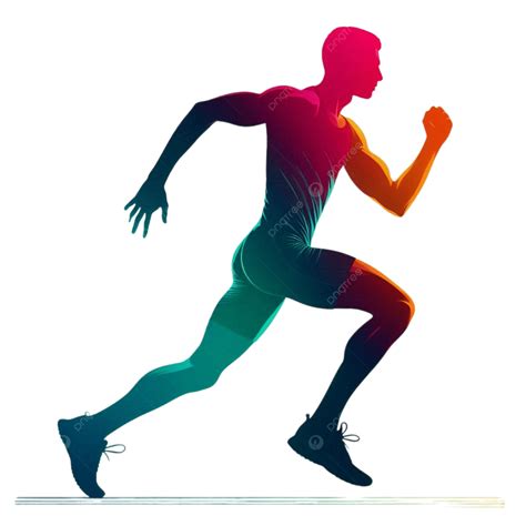 Silhouettes Running People Abstract Colorful Athele Runner, Silhouettes Running People Abstract ...