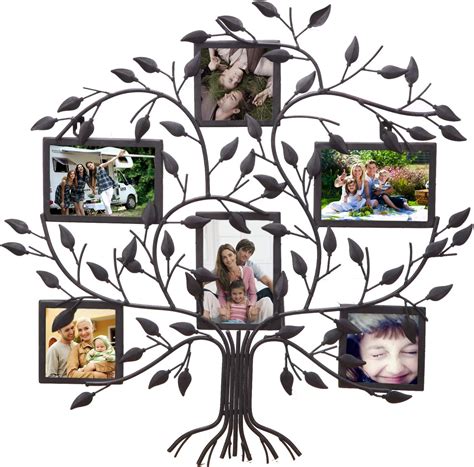 Buy Adeco PF0571 Family Tree Metal Wall Hanging Decorative Collage ...