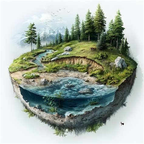 Detailed visualization of the nitrogen cycle in an eco friendly ...