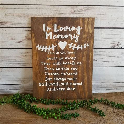 In Memorial Memory Decor (Page 1 of 1) | Wedding memorial sign, Wedding ...