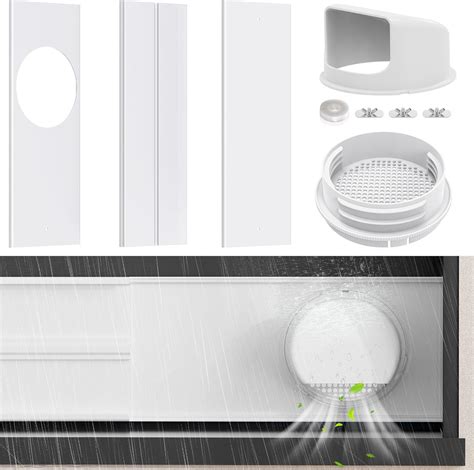 Amazon.com: YJHome Portable AC Window Vent Kit with 5.1" & 5.9 ...
