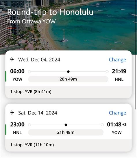 is this a good price for a hawaii trip? : r/Aeroplan