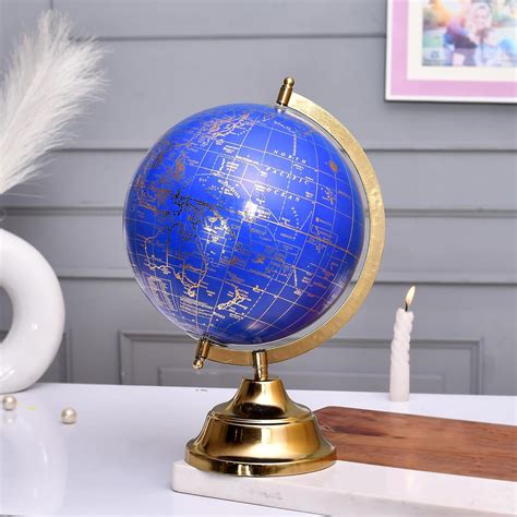 CraftVatika 8 inch Educational World Globe with Heavy Metal and Metal ...