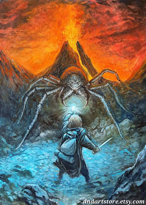 My new oil painting, Sam vs Shelob. Oil on canvas, 30x40cm. : r/lotr