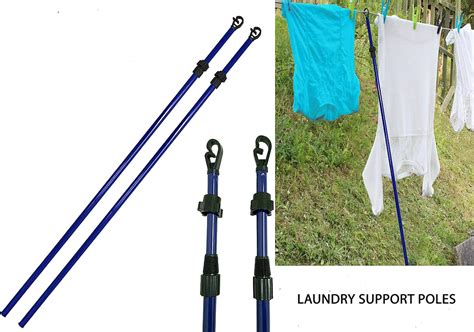 Buy HMWD Heavy Duty 2.4 M Strong Galvanized Washing Line Prop ...